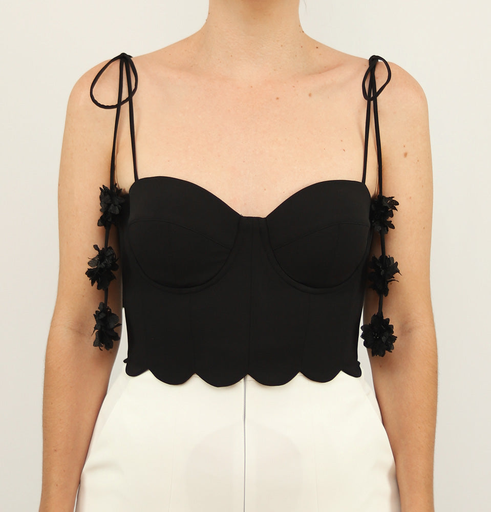 Croptop Fiorella X Ladies • Negro