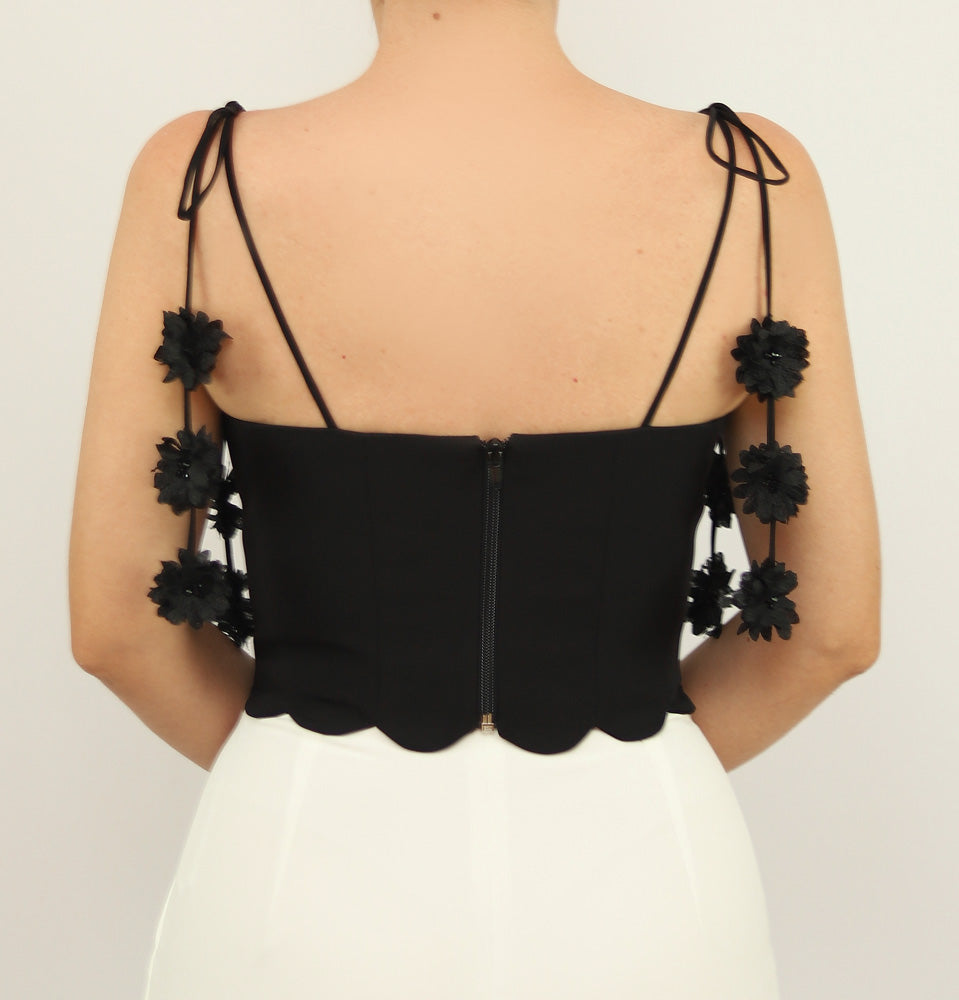 Croptop Fiorella X Ladies • Negro