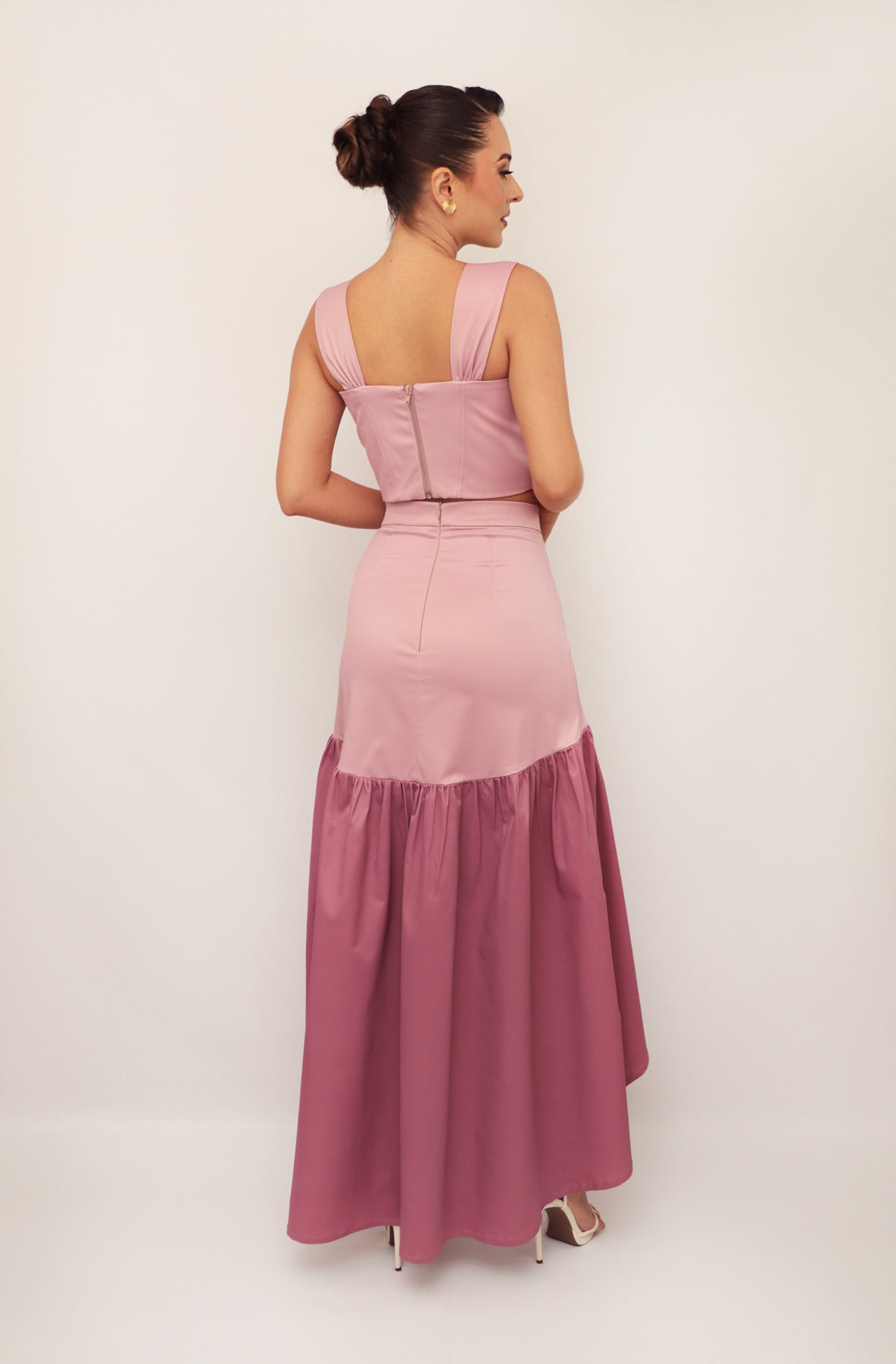 FALDA EUGENIA • Palo Rosa/Malva