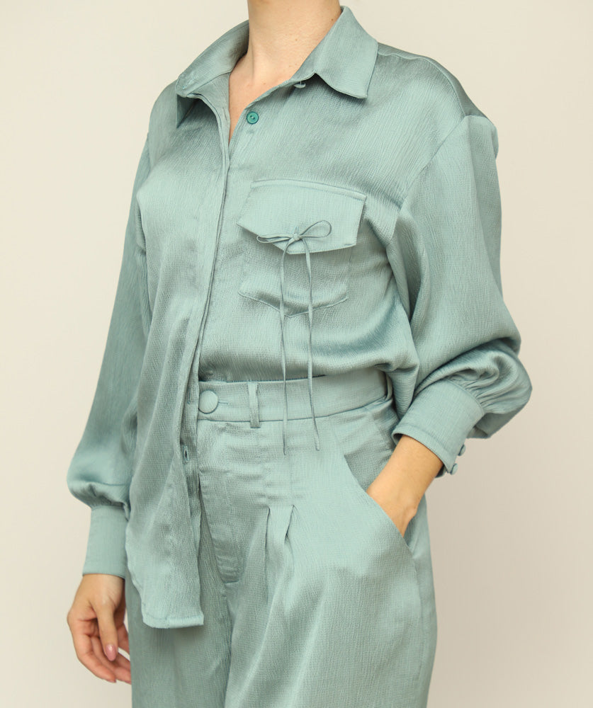 Camisa Lucrecia x Ladies • Aqua